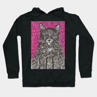 Black kitten Hoodie